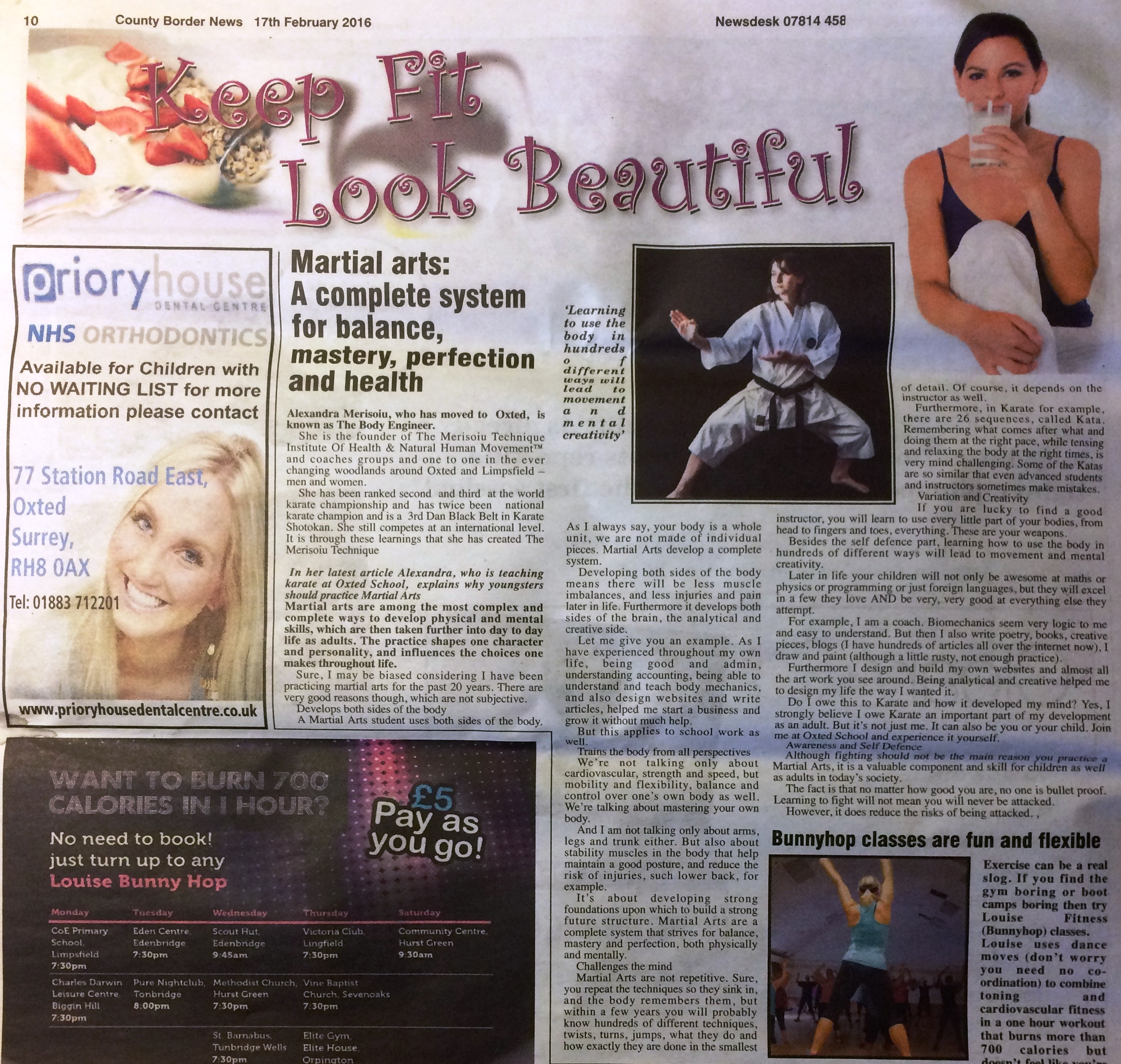 County Border News Article - Why youngsters should take up martial arts